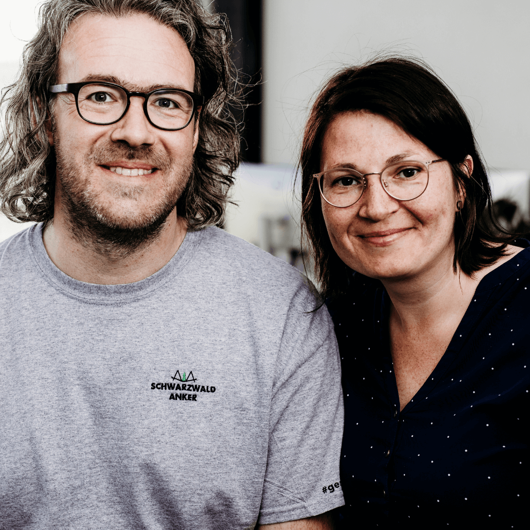 Adina und Arne von Schwarzwald Anker beim Personalmarketing-Workshop