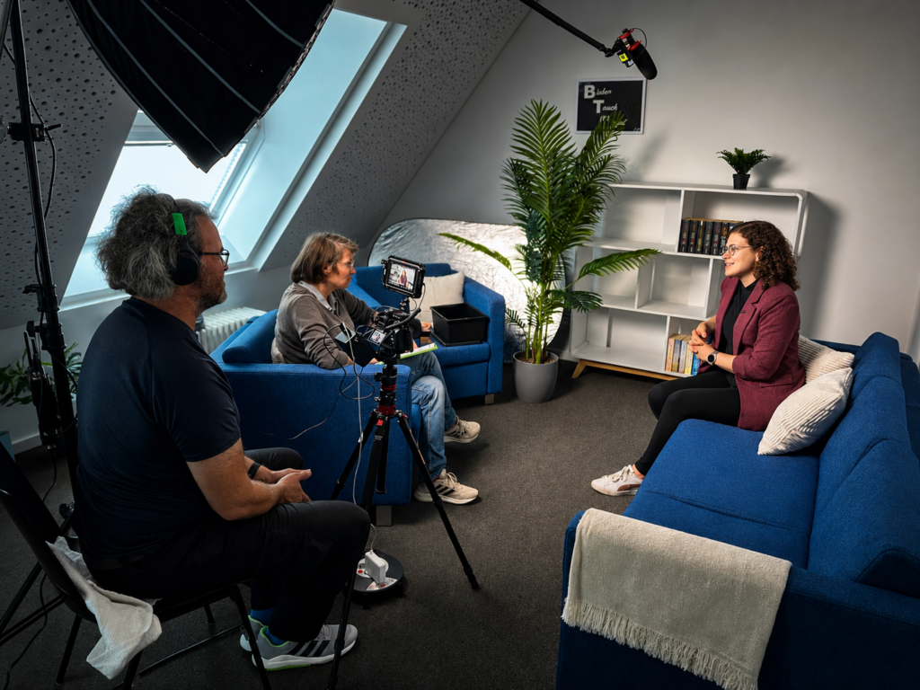 Schwarzwald Anker bei den Interviews mit Mitarbeitenden der Stadt Böblingen
