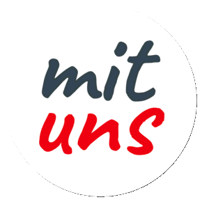 mit uns – EVP-Logo der Arbeitgebermarke der Stadt Böblingen