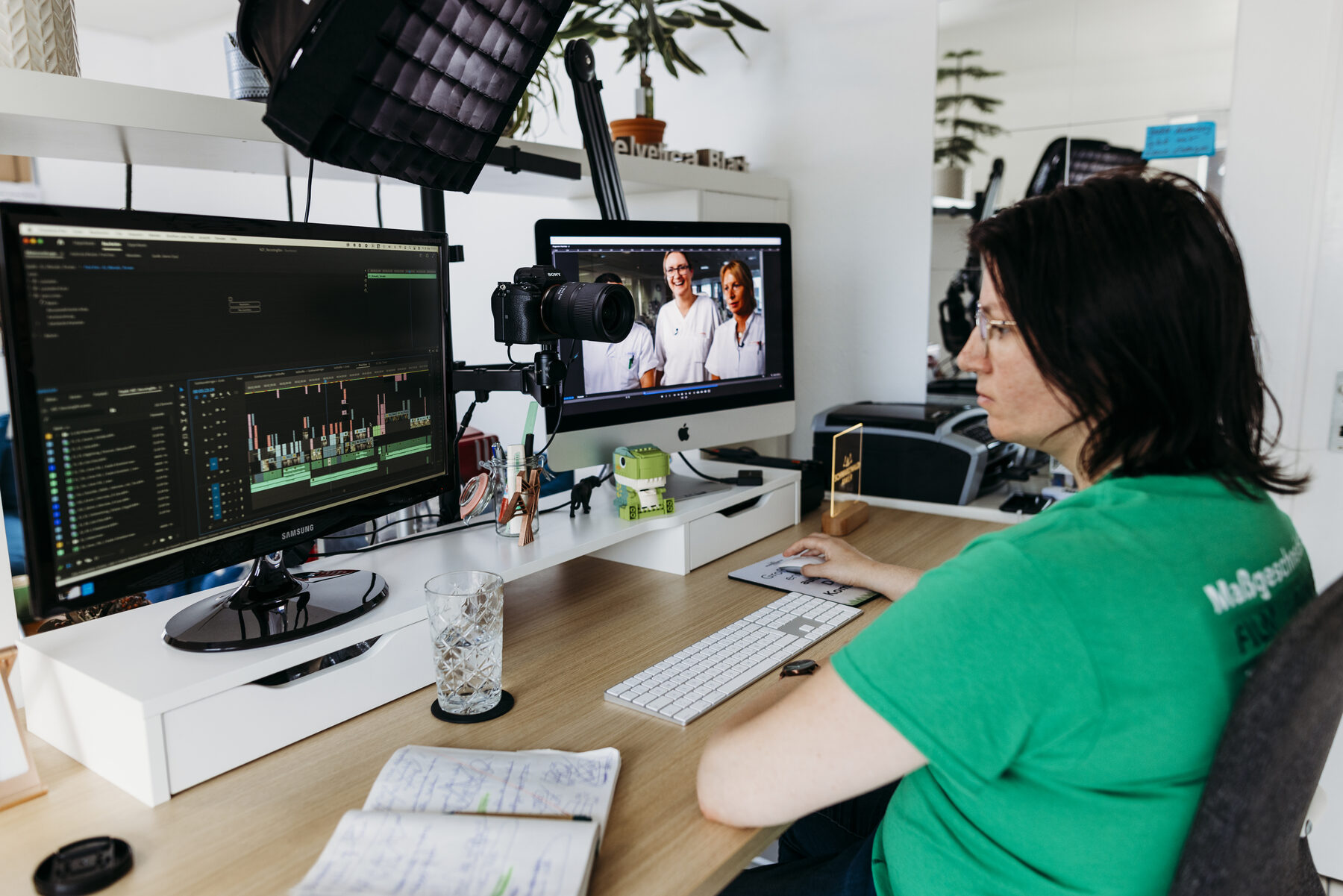 Postproduktion des Recruiting-Films für das Nierenzentrum Freiburg am Schnittplatz