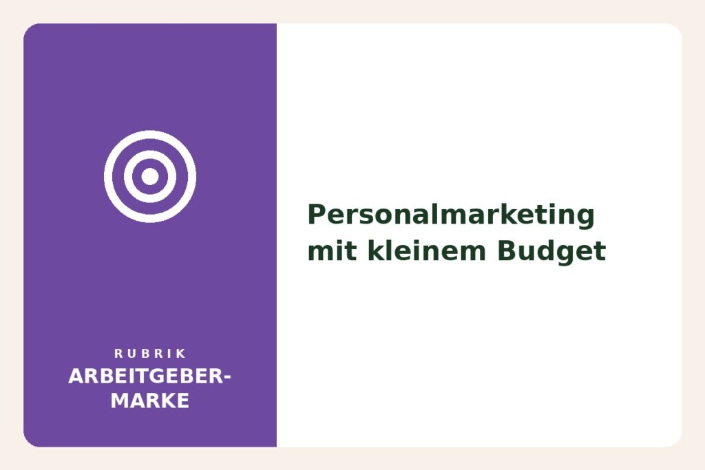 Icon-Karte: Personalmarketing mit kleinem Budget